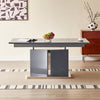 Belmonte High Gloss Extending Dining Table Large In Grey