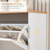 Slim Shoe Storage Cabinet with 3 Drawers and Adjustable Shelves for Hallway
