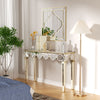 4ft Mirrored Console Table Glass Hallway Desk Sofa Side Foyer Table Home Display
