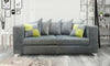 *** BRAND NEW*** Lush Modern Grey Black Fabric Corner Sofa Cheap LEFT RIGHT 3 2