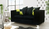 *** BRAND NEW*** Lush Modern Grey Black Fabric Corner Sofa Cheap LEFT RIGHT 3 2