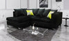 *** BRAND NEW*** Lush Modern Grey Black Fabric Corner Sofa Cheap LEFT RIGHT 3 2