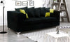 *** BRAND NEW*** Lush Modern Grey Black Fabric Corner Sofa Cheap LEFT RIGHT 3 2