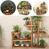 5 Tiers Wooden Plant Flower Display Holder Stand Shelf Storage Rack In/Outdoor