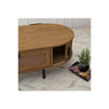 LV55 1 Drawer Light Oak Brown Coffee Table
