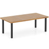 200 x 100cm Large Rectangle Table with Acacia Wood Tabletop