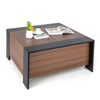 Chic and Functional: Sliding Top Coffee Table with Hidden Compartment - 92cm