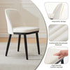 2-Pack Ergonomic Upholstered Dining Chair, Modern Wood Frame, 250 lb Load