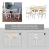 Solid Wooden Dining Table and 2 4 Chairs Set Home Kitchen Furniture