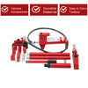 4 Ton Porta Power Hydraulic Jack 1.2M/3.9" Oil Hose Auto Body Frame Repair Kit