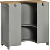 Priano Bathroom Sink Cabinet Under Basin Unit Cupboard Storage Furniture Grey