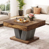 Square Coffee Table, 31.5-Inch Modern Wood Center Tea Table for Living Room