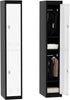 Metal Locker Storage Cabinet Cupboard 71" Tall Lockable Metal Locker with 2 Door