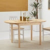 Foldable Dining Table, Solid Wood Drop Leaf Table, Natural