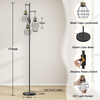 3 Light Modern Floor Lamp Dimmable Standing Light Living Room Bedroom Black