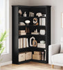 Corner Bookshelf Bookcase 5 Tier Corner L Shaped Bookshelfs Storage Display Rack
