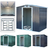 Galvanized Steel Box Metal Garden Storage Shed 12 X 10, 6 X 8, 8 X 8, 10 X 8 ft