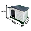 HugglePets Plastic Dog Kennel Weatherproof Pet House In & Outdoor Animal Shelter