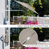 Wall Mounted Cantilever Umbrella Garden Patio Tilting Sunshade Parasols