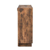 Fiesta Wooden Bar Table Unit In Rustic Oak With LED Lights