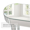 Dressing Table Silver Glass Entrance Table Mirrored Vanity Console Desk Dresser
