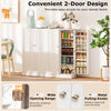 41” Tall Pantry Cabinet Kitchen Storage Cabinet with Doors-White