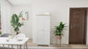 172cm Wooden Storage Cabinet Cupboard With 2 Doors 4 Shelves White Pantry Closet