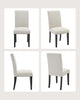 Dining Chairs Set of 2,Kitchen Chairs with Curved Backrest & Wood Legs,265 LBS