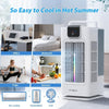 2000Ml Portable Air Conditioner Cooling Fan, 4-in-1 Mobile Evaporative Air Coole