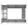 LAZANDO Modern TV Unit with optional LED Lighting – Living Room Furniture Set