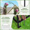 COSTWAY 220 cm Tall Garden Arch with Lockable Gate