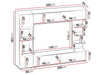 LAZANDO TV Wall Unit 250cm LED Cabinet Set Modern Living Room Storage