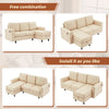 L-Shaped Sofa w/ Storage & USB Charging, LED Lights, Reversible Sofa Sectional