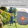 Hose Reel 20m Wall Mounted Hose Reel Retractable Auto Rewind 180° Pivot