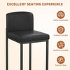 Modern Bar Stools Set of 2, Upholstered Counter Height 24.8" Bar Stools