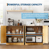 31.5in Sideboard Buffet Cabinet Storage Cupboard with Doors Adjustable Shelves