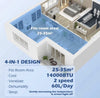 14000BTU Portable Air Conditioner Black WiFi App Remote