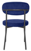 2 Velvet Dining Chairs Velvet Seat Chairs Plush velvet seat and backrest