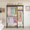 Heavy Duty Clothes Rack,Freestanding Wardrobe with Adjustable Shelve for Bedroom
