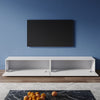 Wall Floating TV Stand Unit Cabinet White High Gloss Storage Door 100/200cm