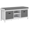 Shoe Storage Bench with Seat, Shoe Storage Bench with Drawers Adjustable Shelf