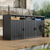 Outside Metal Bin Shed Triple Wheelie Bin Storage Cover Rubbish Dustbin Shed UK
