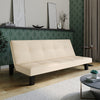 3 Seater Folding Sofa Bed Upholstered Couch Futon Settee Love Seat Plastic Legs
