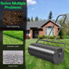 63L Steel Garden Lawn Roller Water Sand Filled Outdoor Grass Roller w/Drain Plug