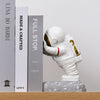 Space Themed Astronaut Home Decor Weighted Bookends Set / Stationary Pen Holders