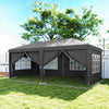 3 x 6m Pop Up Gazebo Height Adjustable Party Tent w/ Storage Bag Grey