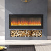 LED Fireplace Media Wall Fire Wall Mounted / Standing Electric Heater 40-100in