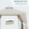 3 x 3M Metal Gazebo Garden Marquee Patio Tent Pavilion Canopy Sun Shade Shelter