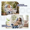 Egg Swing Chair Cushion Waterproof 120x84x18cm Outdoor Patio Hanging Basket C...