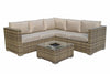 Signature Weave Georgia Brown Garden Corner Sofa Ice Bucket Table RRP £1050